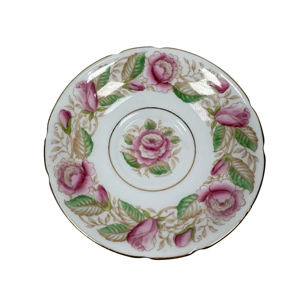 Vintage Stanley Teacup & Saucer White Rosalind Gold Trim Fine Bone China England - Picture 5 of 8